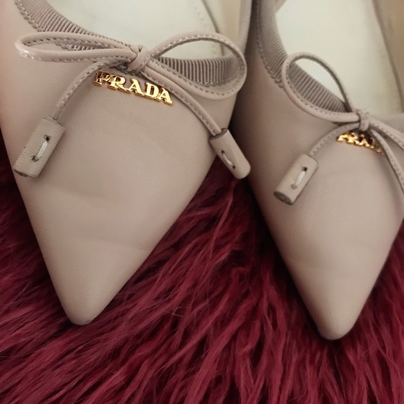 Sold on Tradesy Prada Pointy Toe Nude Ballet Flats - Picture 2 of 8